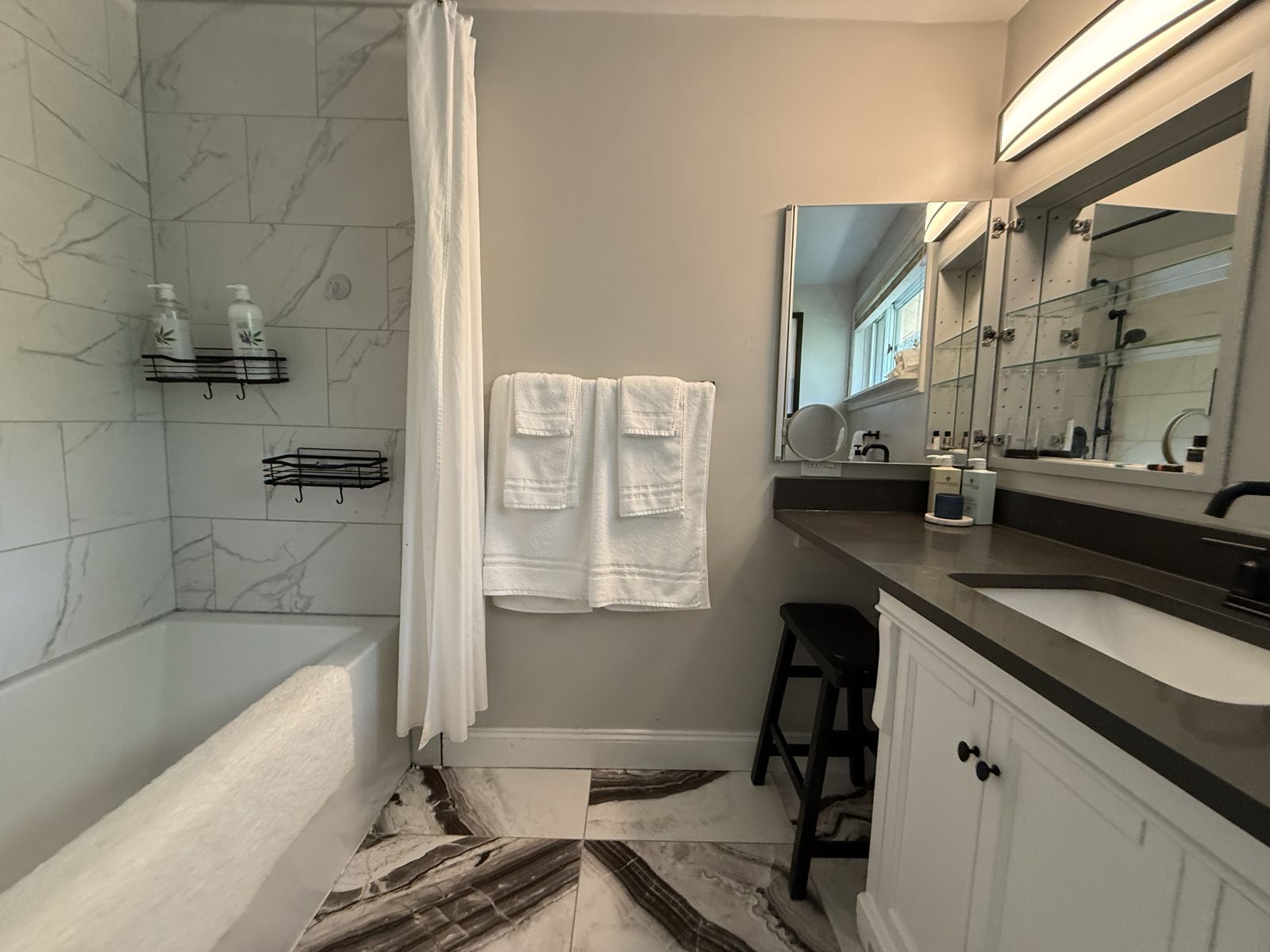 Bath Tub Mirror Beauty Station — Urban Spa Retreat, Monroeville PA
