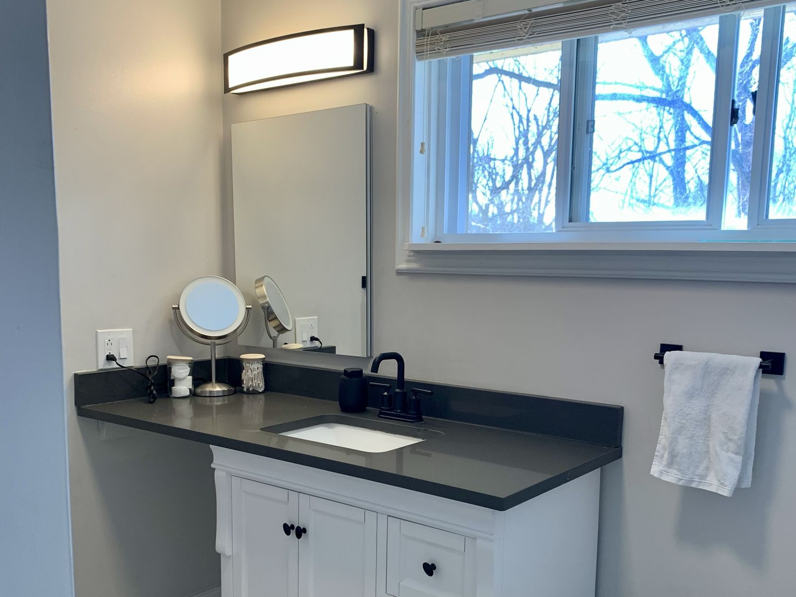 Bathroom 1 Sink — Urban Spa Retreat, Monroeville PA